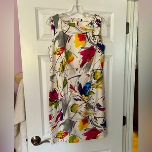 Dressbarn sleeveless print dress